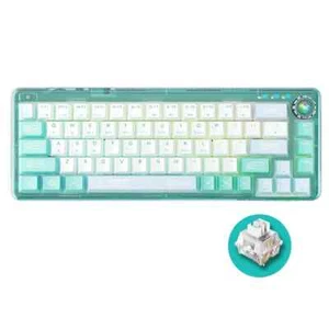 AULA F68 Transparent Gasket 3-Mode RGB Mechanical Keyboard - Picture 1 of 8