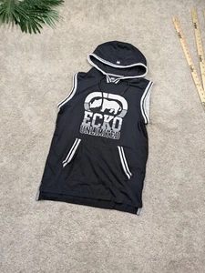 Ecko Unlmtd Hoodie Men Small Pullover Sweatshirt Sleeveless Vest Tank Ringer Y2K - Picture 1 of 7