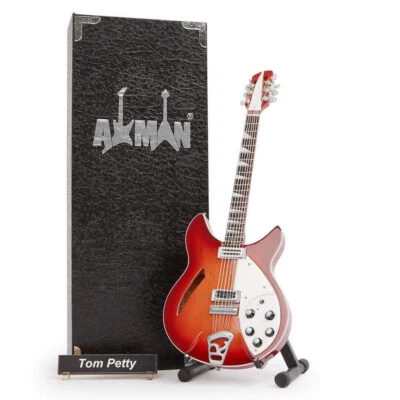AXMAN Tom Petty Gitarre Miniatur Nachbau | Heartbreakers | Handarbeit Musik Geschenke