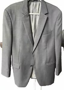 MICHAEL KORS Mens Blazer Sport Coat 44L Gray Wool Blend 2 Button Jacket - Picture 1 of 4