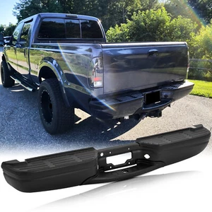 Black Primer Rear Bumper For 99-07 Ford F-250 W/O Park Sensor Hole Super Duty - Picture 1 of 5