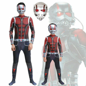 Aldult Ant-Man Costumes Deluxe Jumpsuit Superhero Kids Cosplay Jumpsuit Outfit