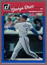 2023 Donruss Baseball Retro 1990 Holo Blue #284 George Brett (Royals)