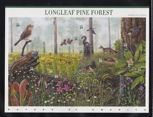 SCOTT #3611 Longleaf Pine Forest 34 Cent Mint Sheet of 10 - Picture 1 of 2