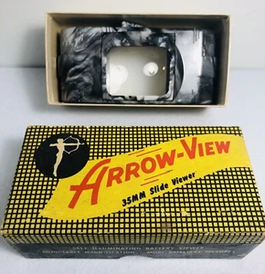 Arrow View 35mm Slide Viewer & Box Self Illuminating Adjustable Magnification b4 - Picture 1 of 13