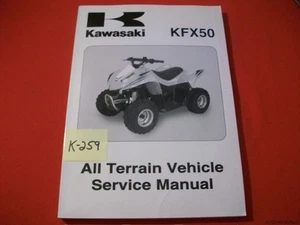 KAWASAKI ATV KFX 50 & KSF50 FACTORY SERVICE MANUAL W/ PREP #99924-1370-01 2007 - Picture 1 of 8