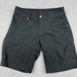 Kuhl Silencr Kargo Shorts Black Pockets Zipper Logo Men's Size 30 - Picture 1 of 15