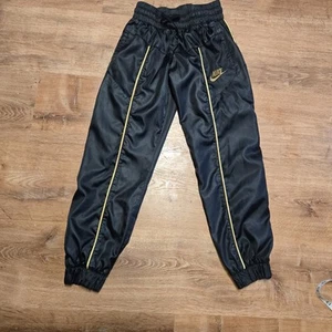Nike Girls Large Black Jogger Pants Y2k - Picture 1 of 8