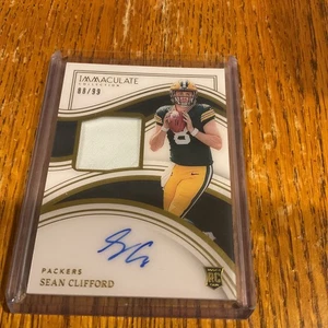 2023 Immaculate Sean Clifford Autograph Rookie Patch Auto RC #/99 Packers PSU - Picture 1 of 4