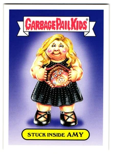 Stuck Inside Amy GPK 2016 Garbage Pail Kids Schumer TV Parody Sticker - Picture 1 of 2