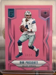 2025 Donruss Elite DAK PESCOTT FOTL Pink 13/13 - Picture 1 of 2