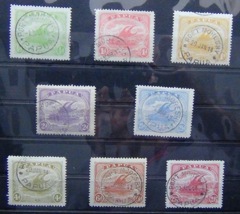 Papúa 1911 - 1915 juego a 2/6 usado Foto 1 de 1