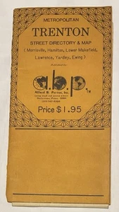 Metropolitan Trenton & Vicinity Street Directory & Map  Alfred B. Patton Vtg Map - Picture 1 of 3