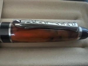 Chevignon Pen Fountain Pen Marbled Paris Cartridge A Marking Vintage - Picture 1 of 13