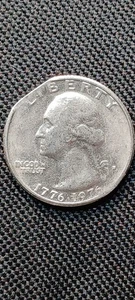 Bicentennial Quarter " Rim Clip " Error Coin - Picture 1 of 2