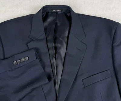 Blazer Pronto Uomo Platino Calce Ejecutivo Para Hombres 46 Corto Azul Marino Lana 2 Botones Foto 1 de 4