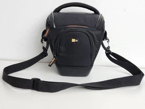Case Logic SLR Zoom Holster Case Camera Bag with Strap SLRC-201 Black Orange - Picture 1 of 12