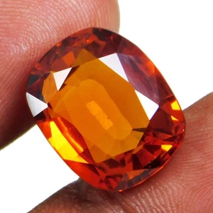 Impresionante gema suelta natural de 18,80 quilates Mogok naranja painita corte cojín certificado - Imagen 1 de 12