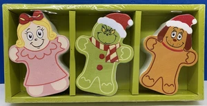 2025 RUZ NEW Dr. Seuss The GRINCH 3 piece Tabletop Decor - Grinch/Max/Cindy Lou - Picture 1 of 4