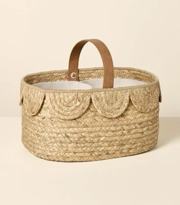 Caddy de fraldas recortadas tecido natural para bebê lareira e mão alvo berçário MAGNÓLIA - Imagem 1 de 4