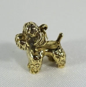 Pudel Anhänger 333 Gold Hund Charm Bettelarmband Tier / CU 305(19) - Bild 1 von 6