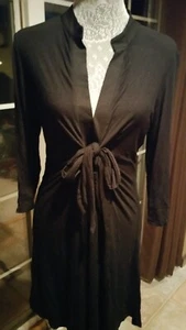 NWOT STWELVE V-NECK BLACK DRESS GREAT CONDITION LARGE L - Picture 1 of 3