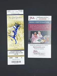David Wells Signed New York Yankees Ticket Stub JSA - Picture 1 of 2