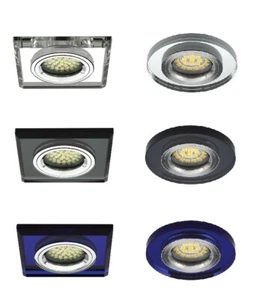 Faretto LED da incasso faretto da soffitto plafoniera vetro 12V o 230V - Foto 1 di 1