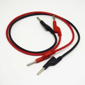 100pairs 50cm Silicone High Voltage Dual 4mm Banana Plug Test Leads Cable R+B - Picture 1 of 3