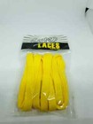 10 x Loopy Laces flat ,130 cm long , 10mm wide yellow laces