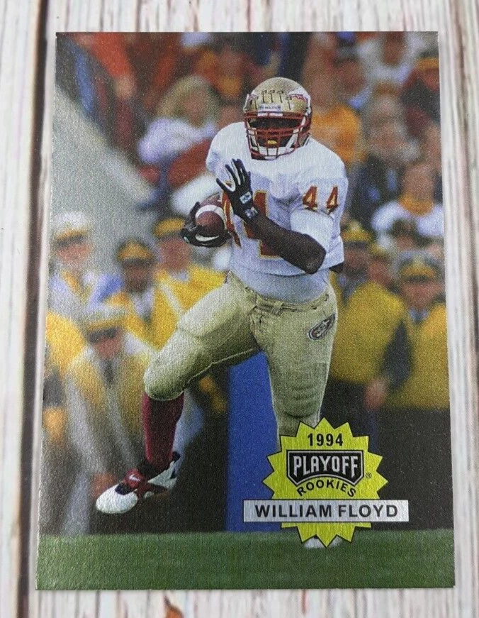 1994 Playoff WILLIAM FLOYD Rookie Card RC #327 SAN FRANCISCO 49ers - Image 1 of 1