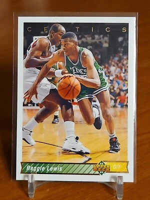 1992-93 Upper Deck Basketball Card Reggie Lewis Boston Celtics #120 - Image 1 of 2