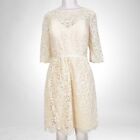 Jenny Yoo JY510 Short Lace Bridesmaid Dress SZ 12 Palomino