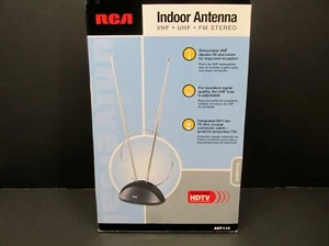 RCA Indoor TV (VHF, UHF) FM Stereo Antenna, Model # ANT110,  NEW in Box - Picture 1 of 8