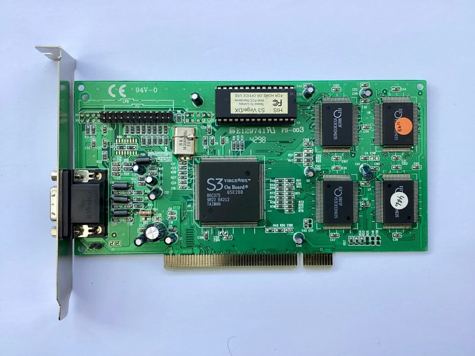 S3 VIRGE / DX ON BOARD Q5E2BB 4MB PCI VGA GRAPHICS CARD - Image 1 of 1