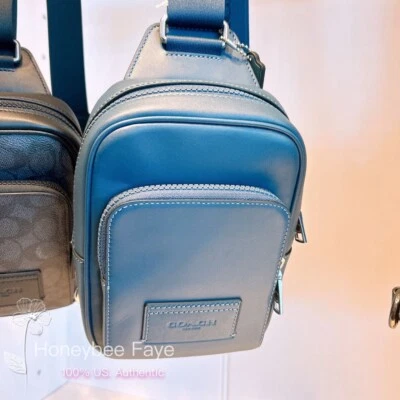 Nuevo con etiquetas Coach Racer Sling Pack CV763/CU252/CX071 para hombre Foto 1 de 4