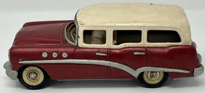 Coche de fricción vintage Buick años 50 Roadmaster Wagon Japón borgoña crema Foto 1 de 4