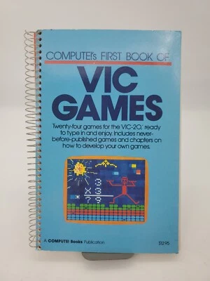 Compute's First Book on VIC Games - 24 games for VIC-20 - Vintage  1983 - Image 1 of 4