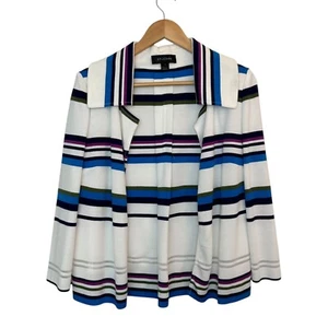 St. John offene Strickjacke Pullover Damengröße 6 Santana Strick Wollmischung hergestellt in den USA - Bild 1 von 20