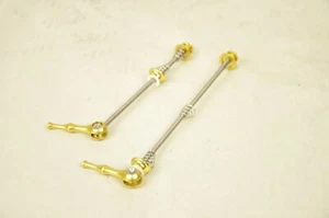 48 g pincho de titanio rueda de bicicleta buje de liberación rápida QR amarillo carretera pieza de bicicleta de montaña - Imagen 1 de 7