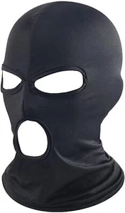 3 Hole Full Face Mask Ski Mask Cap Balaclava Outdoor Beanie Tactical Hood Hat - Picture 1 of 20