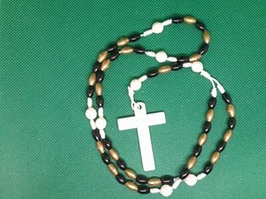 Armee Sieben Schmerzen Rosenkranz (mit Elfenbein Perlen und Kruzifix) - Bild 1 von 1