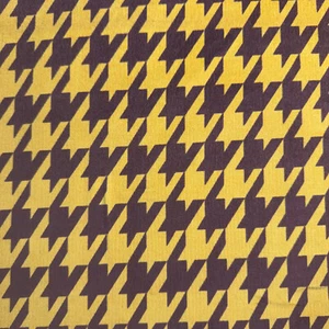 Houndstooth Stretch Cord Fabric Robert Kaufman By the Yard Rust Brown #BT - Picture 1 of 2
