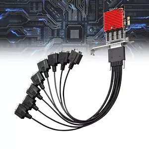 8-Port Serial Expansion card PCIE RS232 Serial Port Expansion Adapter Riser Card - Picture 1 of 8