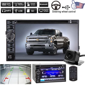 2Din Car Stereo DVD HD FM/AM USB Player Radio w/ Camera For Chevrolet Silverado - Picture 1 of 12