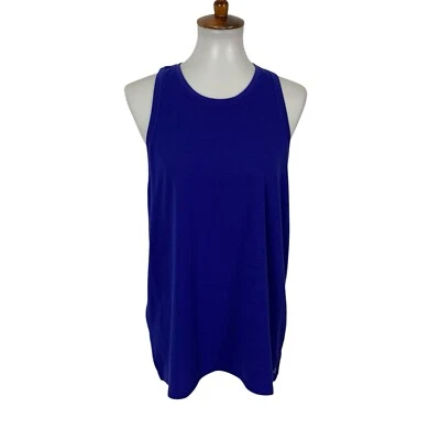 Camiseta sin mangas Gap Fit grande azul ropa deportiva entrenamiento gimnasio yoga minimalista elástica Foto 1 de 4
