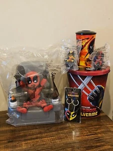 Deadpool & Wolverine Baby Deadpool Popcorn Bucket + Tin + 32oz Cup + Keychain - Picture 1 of 11
