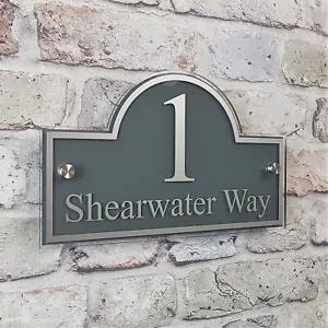 House Address Plaques Door Number Sign Property Name Plates Personalised - Picture 1 of 12