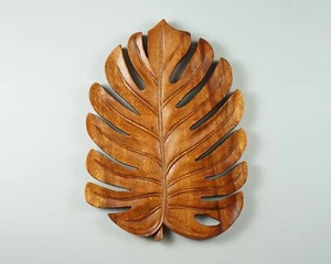 Decorazione da parete foglia Monstera, arte da parete foglia, decorazione da parete in legno, scultura in legno, regalo - Foto 1 di 6