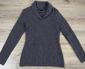 Marina Luna Cashmere Cowl Neck Soft Cozy Long Sleeve Sweater Size Small - Picture 1 of 6